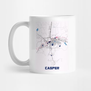 Casper - United States MilkTea City Map Mug